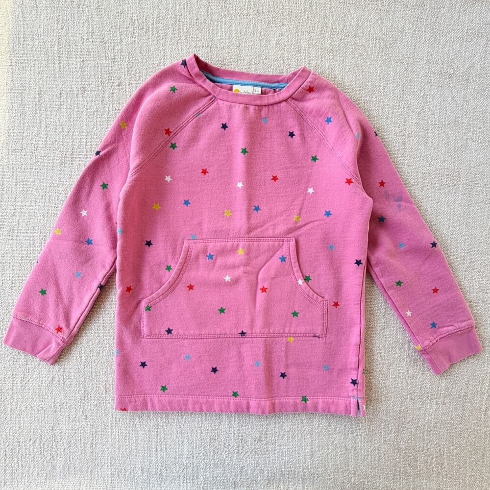 Mini Boden Pink Star Print Sweatshirt PLAY 8/9